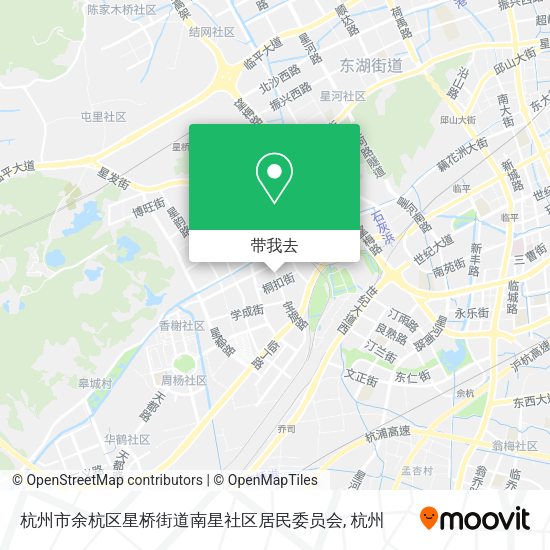 杭州市余杭区星桥街道南星社区居民委员会地图