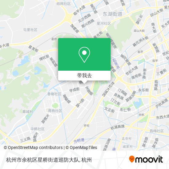 杭州市余杭区星桥街道巡防大队地图