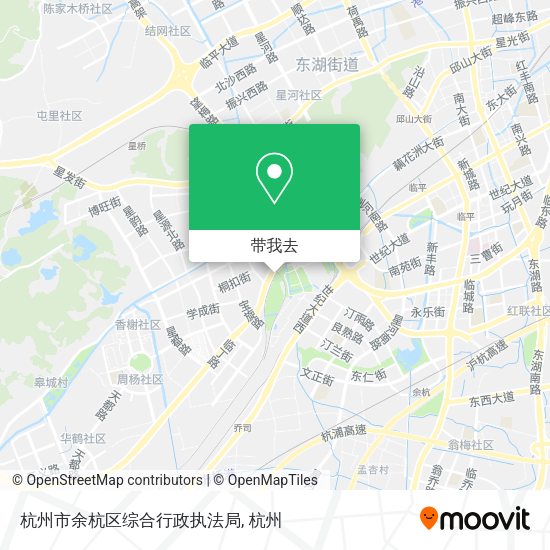 杭州市余杭区综合行政执法局地图