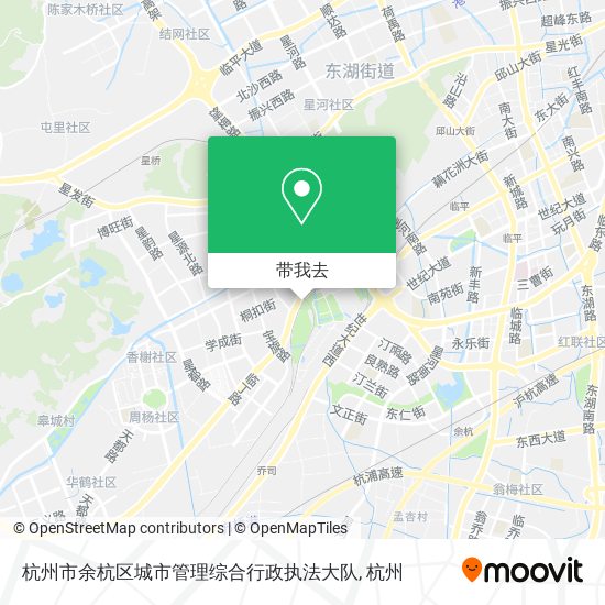杭州市余杭区城市管理综合行政执法大队地图