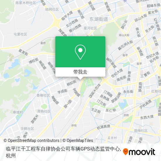 临平江干工程车自律协会公司车辆GPS动态监管中心地图