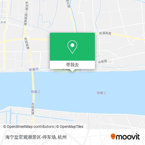 海宁盐官观潮景区-停车场地图