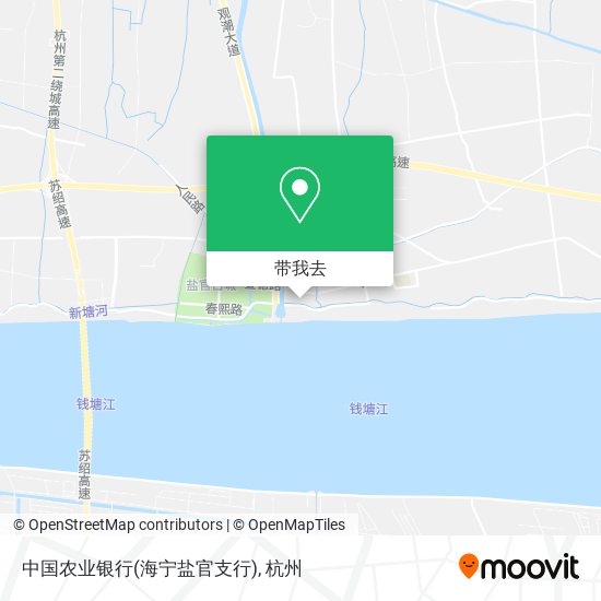 中国农业银行(海宁盐官支行)地图