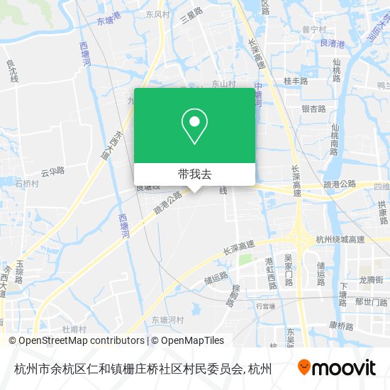 杭州市余杭区仁和镇栅庄桥社区村民委员会地图