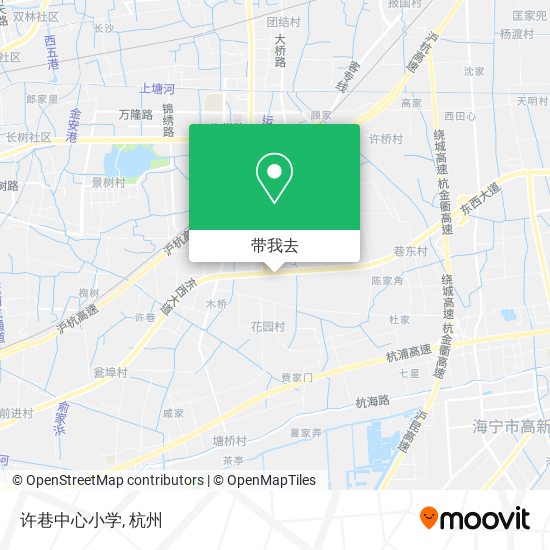 许巷中心小学地图