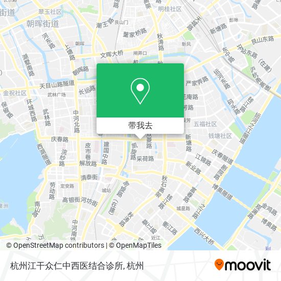 杭州江干众仁中西医结合诊所地图