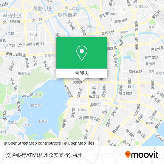 交通银行ATM(杭州众安支行)地图