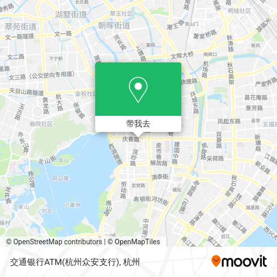 交通银行ATM(杭州众安支行)地图