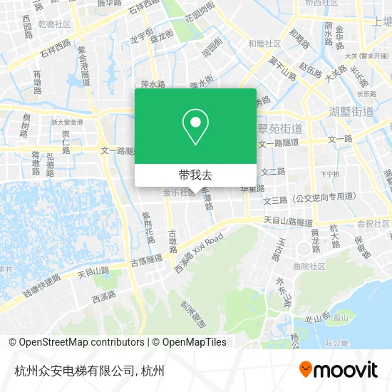 杭州众安电梯有限公司地图