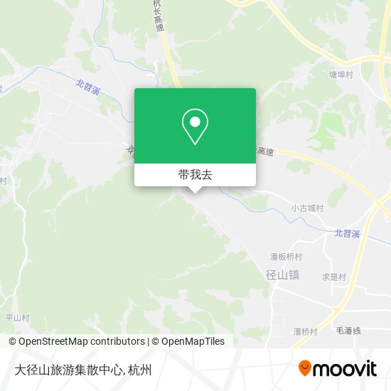 大径山旅游集散中心地图