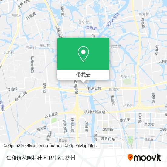 仁和镇花园村社区卫生站地图