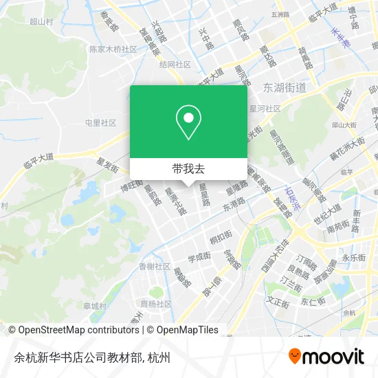 余杭新华书店公司教材部地图