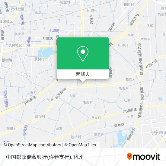 中国邮政储蓄银行(许巷支行)地图