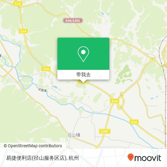 易捷便利店(径山服务区店)地图