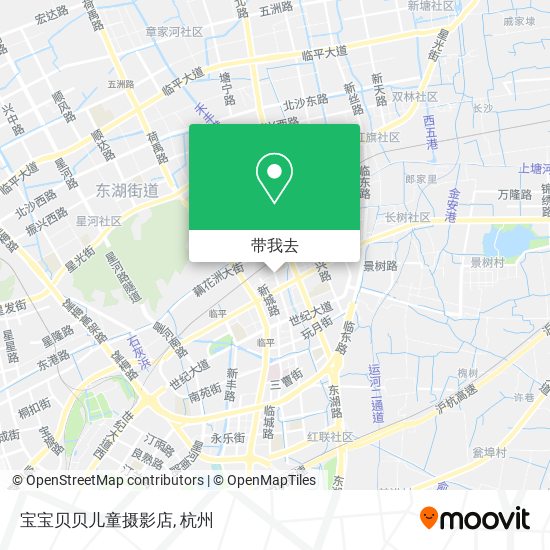 宝宝贝贝儿童摄影店地图