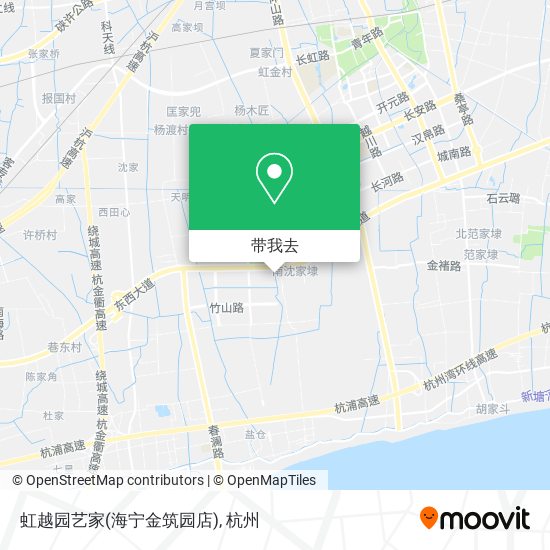 虹越园艺家(海宁金筑园店)地图