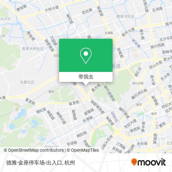 德雅·金座停车场-出入口地图