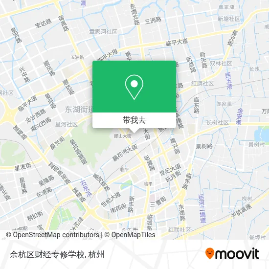 余杭区财经专修学校地图