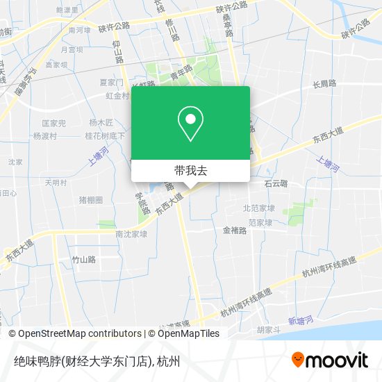 绝味鸭脖(财经大学东门店)地图