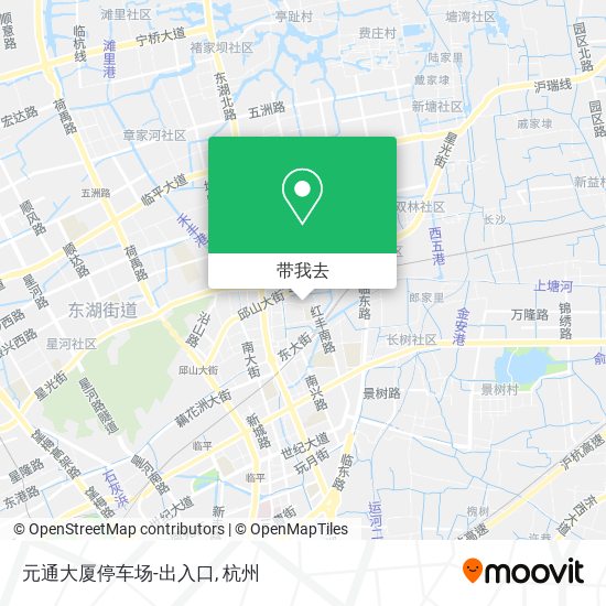 元通大厦停车场-出入口地图