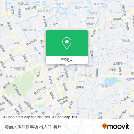 港丽大酒店停车场-出入口地图