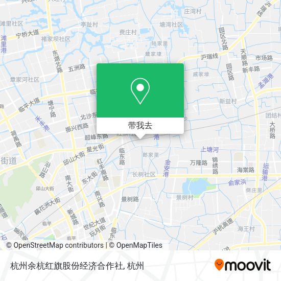 杭州余杭红旗股份经济合作社地图