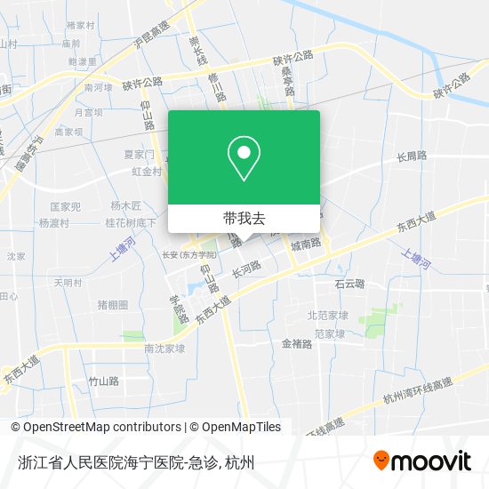 浙江省人民医院海宁医院-急诊地图