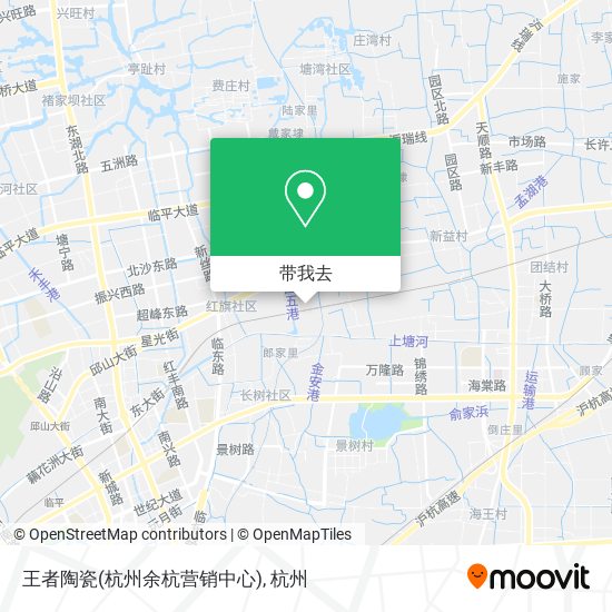 王者陶瓷(杭州余杭营销中心)地图