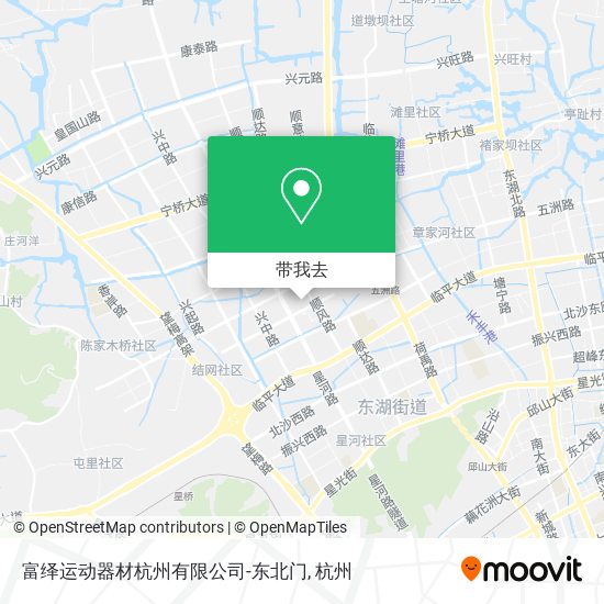富绎运动器材杭州有限公司-东北门地图