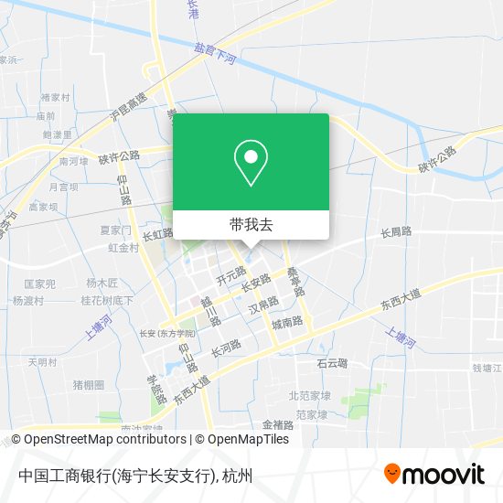 中国工商银行(海宁长安支行)地图