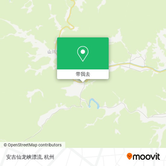 安吉仙龙峡漂流地图
