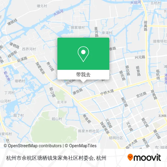 杭州市余杭区塘栖镇朱家角社区村委会地图