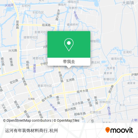 运河有年装饰材料商行地图