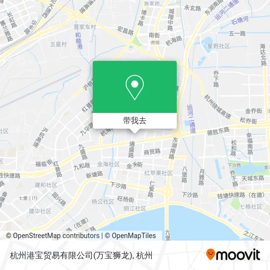 杭州港宝贸易有限公司(万宝狮龙)地图