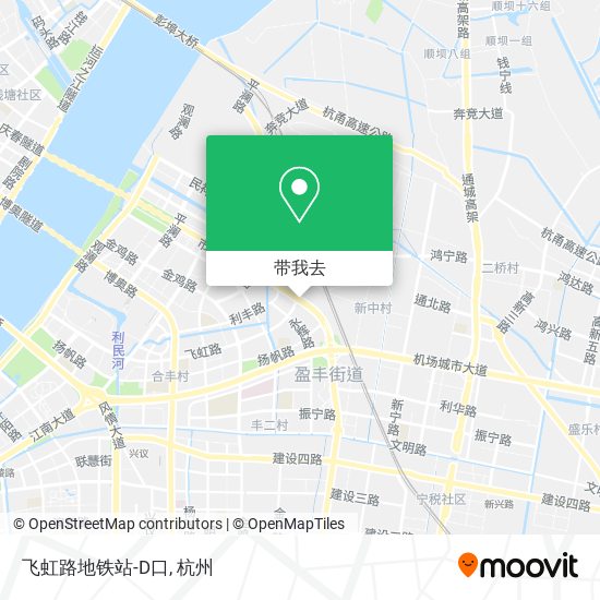 飞虹路地铁站-D口地图