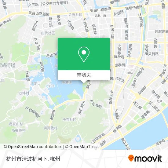 杭州市清波桥河下地图