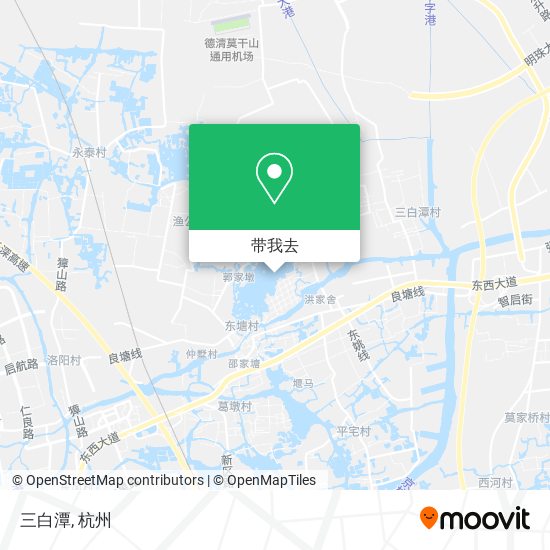 三白潭地图