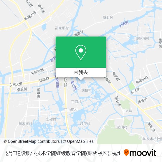 浙江建设职业技术学院继续教育学院(塘栖校区)地图