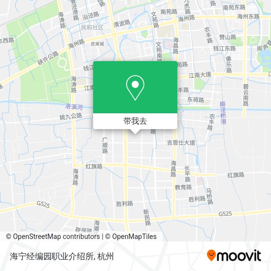 海宁经编园职业介绍所地图