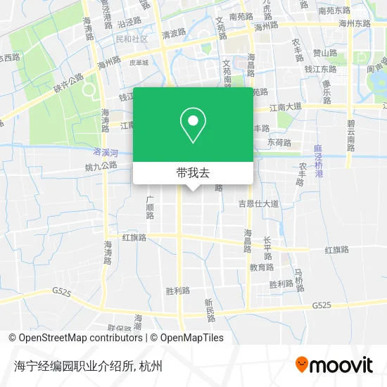 海宁经编园职业介绍所地图