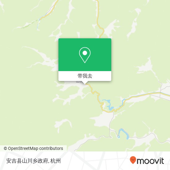 安吉县山川乡政府地图