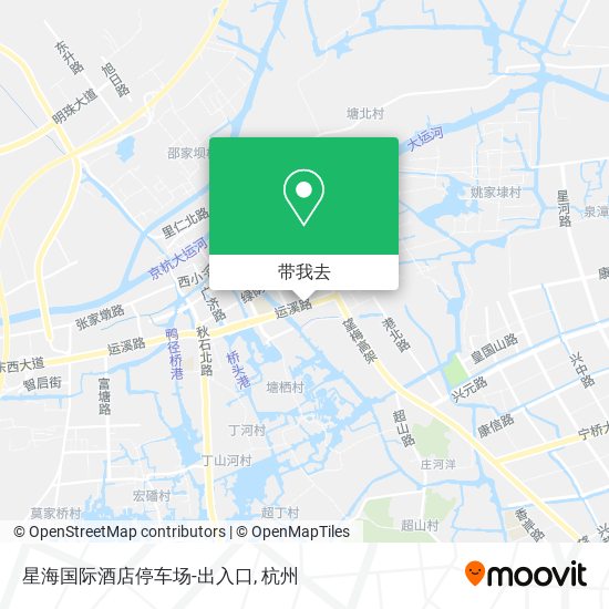 星海国际酒店停车场-出入口地图