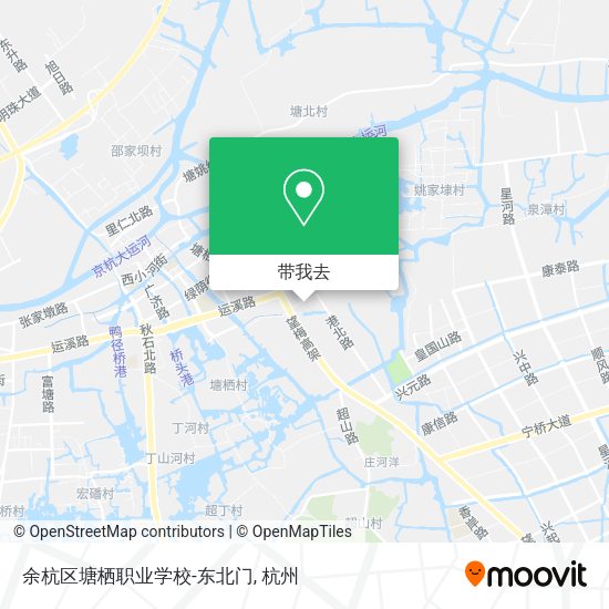 余杭区塘栖职业学校-东北门地图