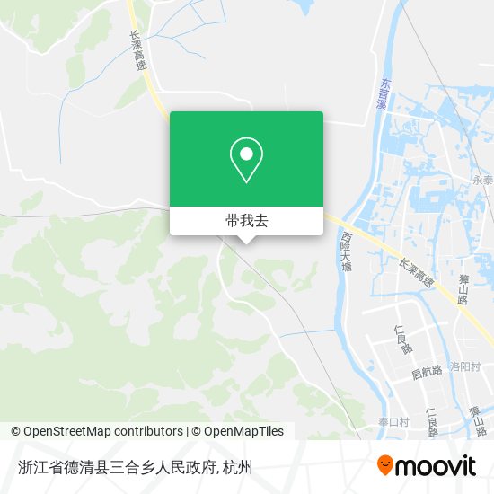 浙江省德清县三合乡人民政府地图