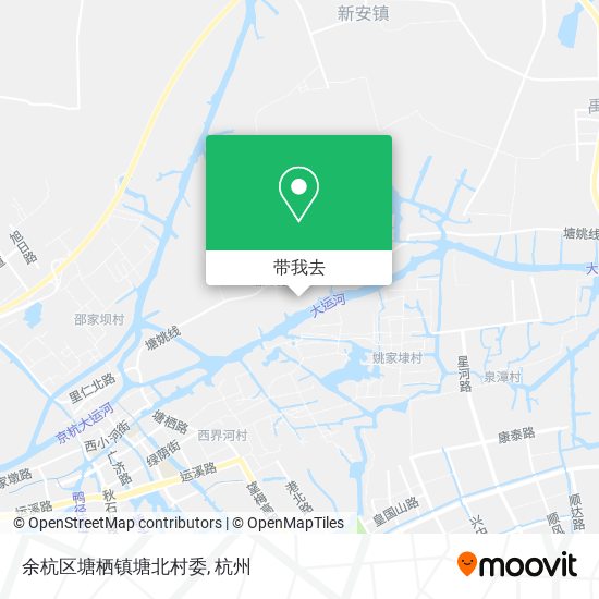 余杭区塘栖镇塘北村委地图