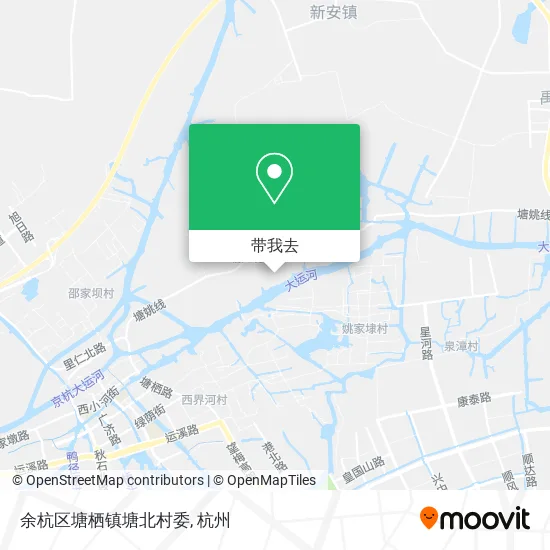 余杭区塘栖镇塘北村委地图