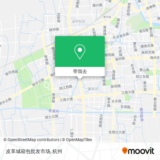 皮革城箱包批发市场地图