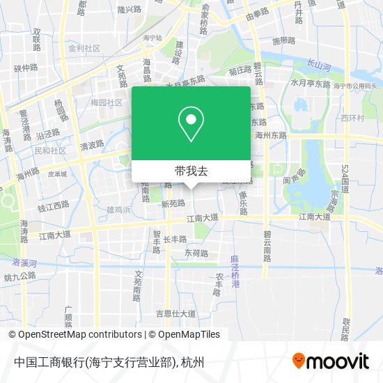 中国工商银行(海宁支行营业部)地图