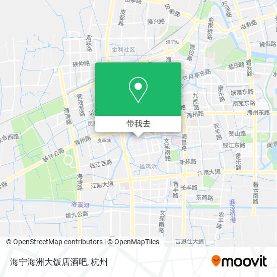 海宁海洲大饭店酒吧地图