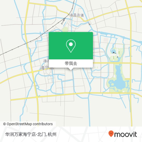华润万家海宁店-北门地图